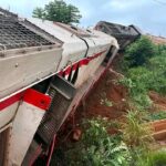 Guinée : un train de RUSAL déraille à Kagbelen Village